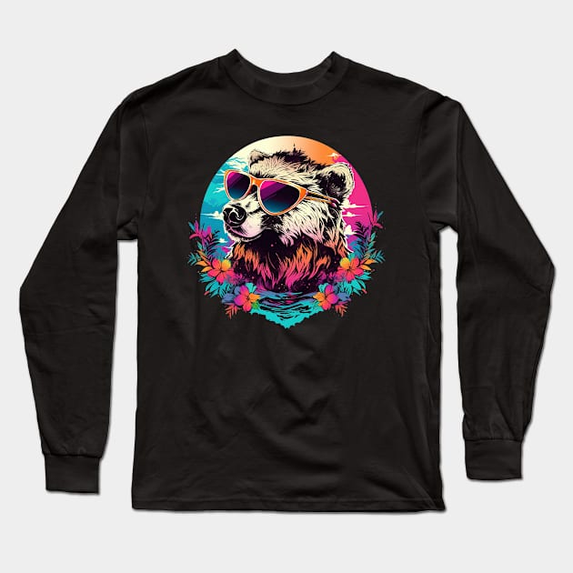 cool bear Long Sleeve T-Shirt by boxermaniac